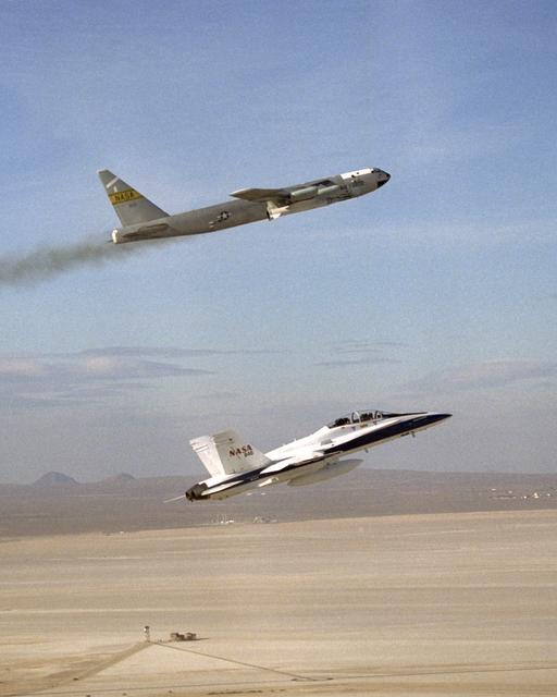 NASA's historic B-52 mothership carried the X-43A and its Pegasus booster rocket on a captive carry flight from Edwards Air Force Base