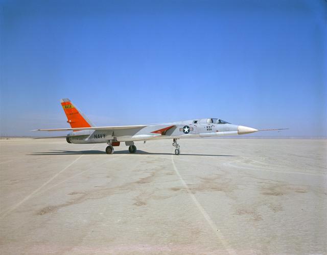 NASA image: A-5A on lakebed.