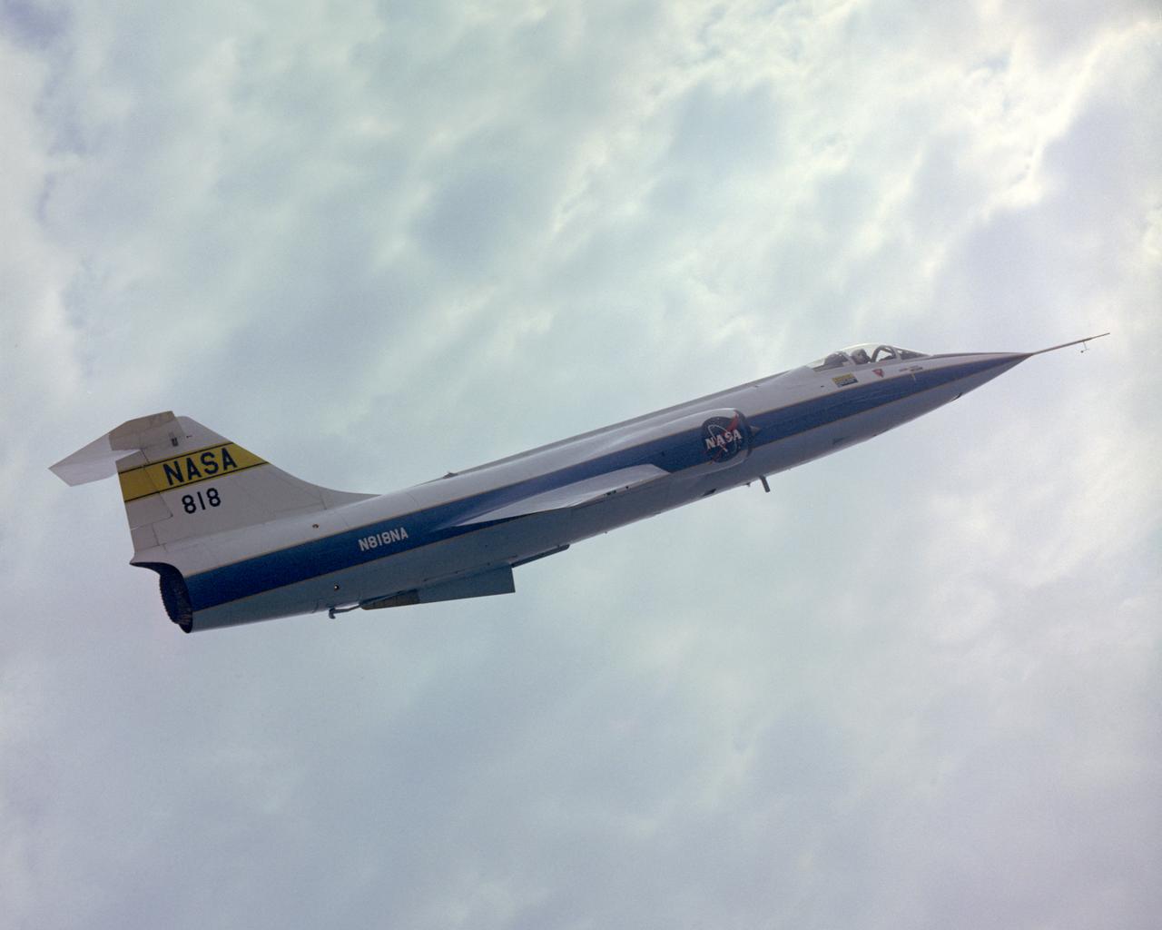 F-104A #818 flown by Einar Enevoldson. 4/11/75 NASA DFRC EC76-5079 NASA Photo by Bob Rhine