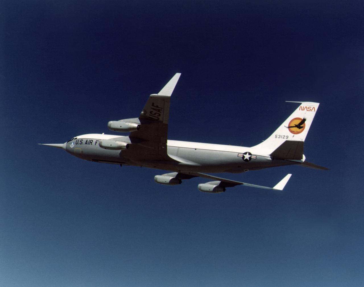 During the 1970s, the focus at Dryden shifted from high-speed and high-altitude flight to incremental improvements in technology and aircraft efficiency. One manifestation of this trend occurred in the winglet flight research carried out on a KC-135 during 1979 and 1980. Richard Whitcomb at the Langley Research Center had originated the idea of adding small vertical fins to an aircraft's wing tips. His wind tunnel tests indicated that winglets produced a forward thrust, which reduced the strength of the vortices generated by an aircraft's wing tips and resulted in a reduction of drag and an increase in aircraft range. Whitcomb, who had previously developed the area rule concept and the supercritical wing, selected the best winglet shape for flight tests on a KC-135 tanker. When the tests were completed, the data showed that the winglets provided a 7 percent improvement in range over the standard KC-135. The obvious economic advantage at a time of high fuel costs caused winglets to be adopted on business jets, airliners, and heavy military transports.
