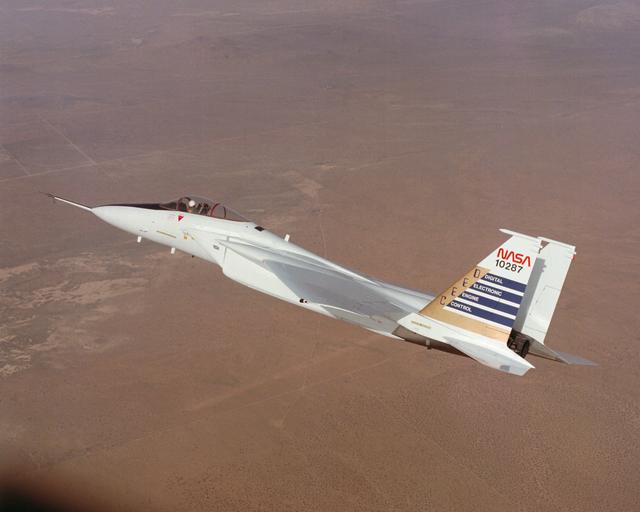 Digital Electronic Engine Control F-15A #287 in flight.