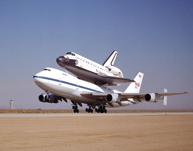NASA image: STS-68 747 SCA Ferry Flight Takeoff for Delivery to Kennedy Space Center, Florida