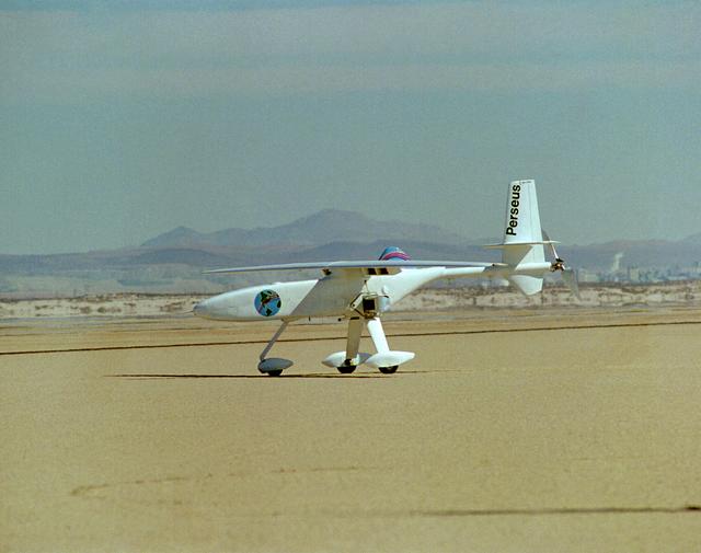 NASA image: Perseus B on lakebed before first flight