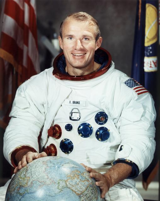 NASA image: Vance D. Brand portrait after being selected for the Apollo program. (JSC photo S71-51263)