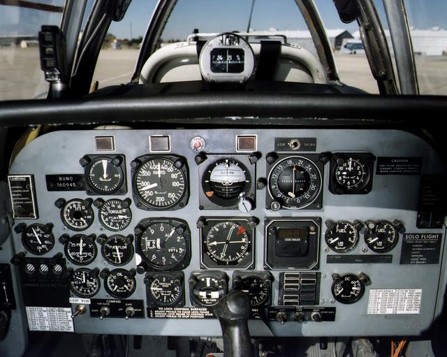 T-34C back seat instrument panel