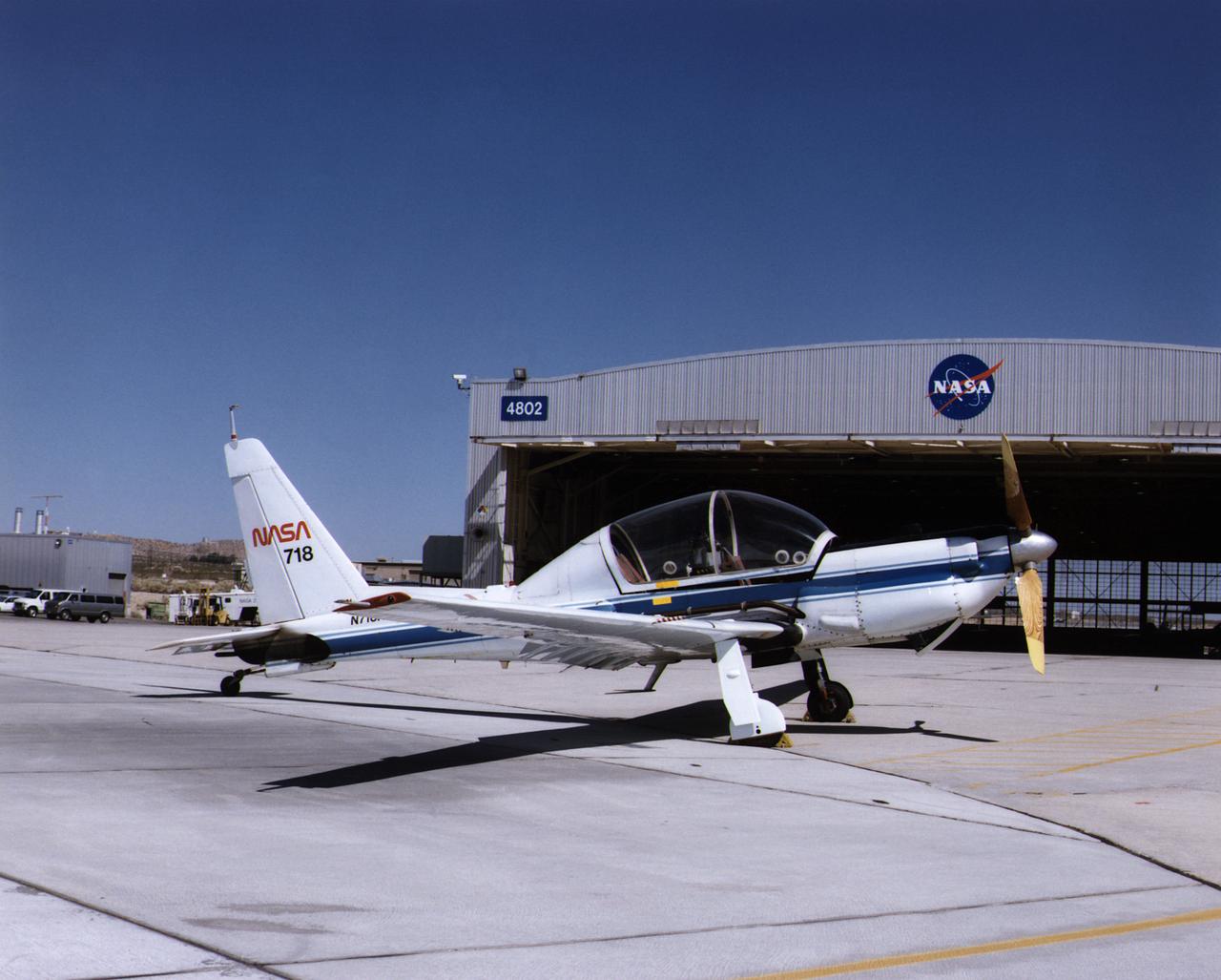 NASA's YO-3A parked on the Dryden ramp.
