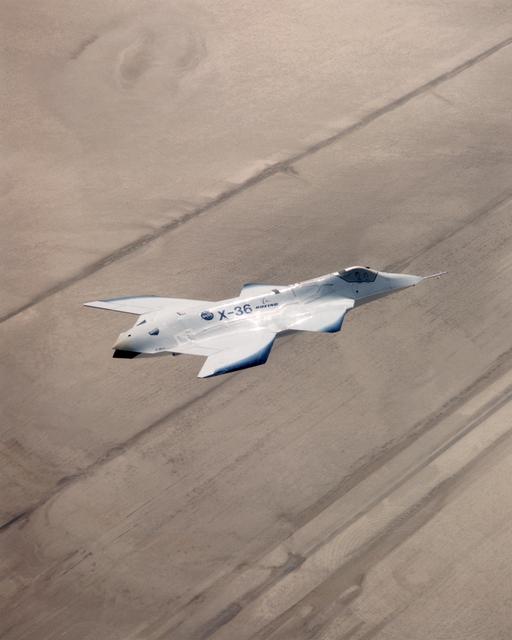 NASA image: X-36 Tailless Fighter Agility Research Aircraft in flight