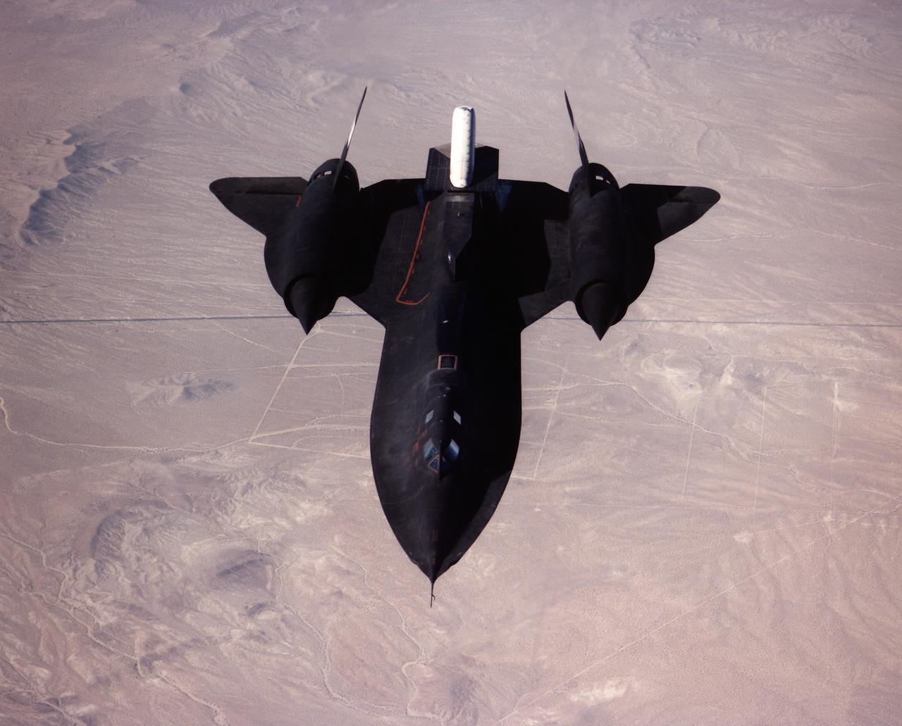 A NASA SR-71 made its successful first flight Oct. 31 as part of the NASA/Rocketdyne/Lockheed Martin Linear Aerospike SR-71 Experiment (LASRE) at NASA's Dryden Flight Research Center, Edwards, California. The SR-71 took off at 8:31 a.m. PST. The aircraft flew for one hour and fifty minutes, reaching a maximum speed of Mach 1.2 before landing at Edwards at 10:21 a.m. PST, successfully validating the SR-71/linear aerospike experiment configuration.  The goal of the first flight was to evaluate the aerodynamic characteristics and the handling of the SR-71/linear aerospike experiment configuration. The engine was not fired during the flight.