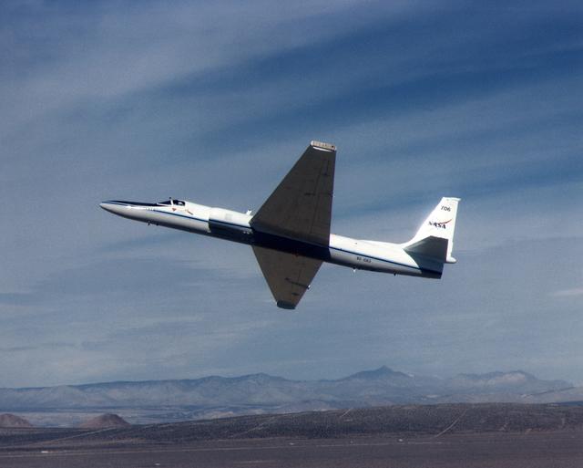 NASA image: Lockheed ER-2 high altitude research aircraft in flight