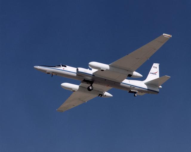 NASA image: Lockheed ER-2 #709 high altitude research aircraft during take off