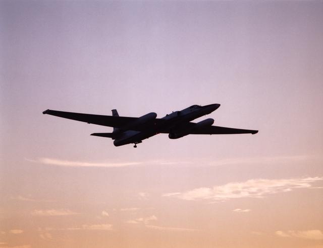 NASA image: Lockheed ER-2 #806 high altitude research aircraft in flight