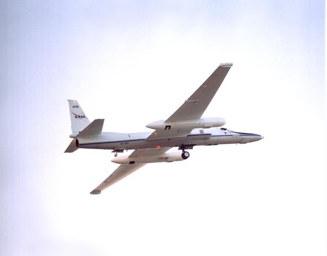 NASA image: Lockheed ER-2 #806 high altitude research aircraft in flight
