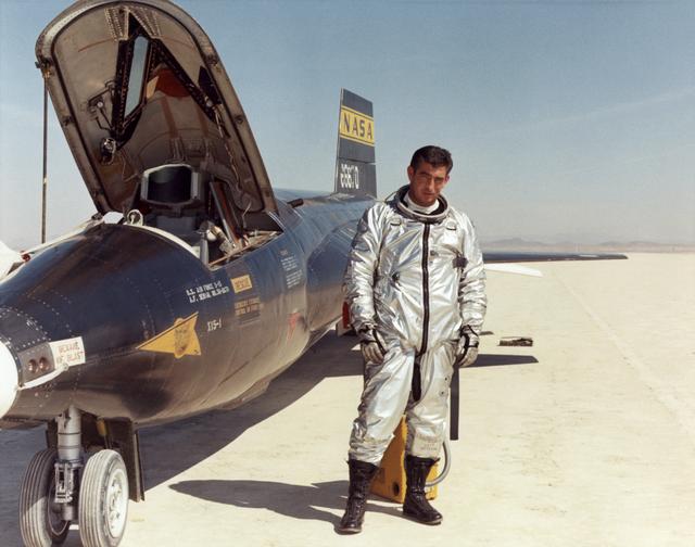NASA image: NASA Dryden test pilot Michael J. Adams