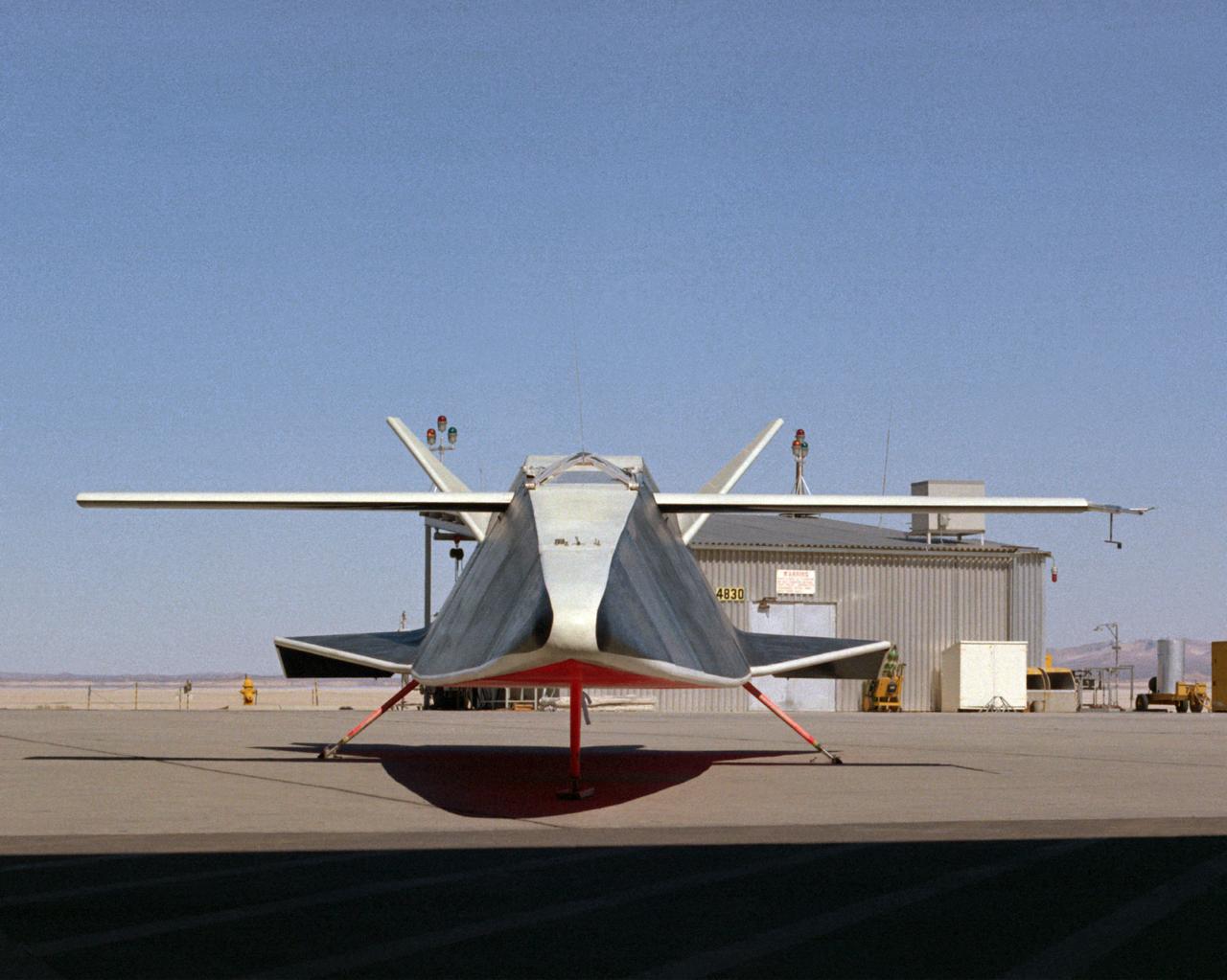 The Hyper III was a low-cost test vehicle for an advanced lifting-body shape. Like the earlier M2-F1, it was a "homebuilt" research aircraft, i.e., built at the Flight Research Center (FRC), later redesignated the Dryden Flight Research Center. It had a steel-tube frame covered with Dacron, a fiberglass nose, sheet aluminum fins, and a wing from an HP-11 sailplane. Construction was by volunteers at the FRC. Although the Hyper III was to be flown remotely in its initial tests, it was fitted with a cockpit for a pilot. On the Hyper III's only flight, it was towed aloft attached to a Navy SH-3 helicopter by a 400-foot cable. NASA research pilot Bruce Peterson flew the SH-3. After he released the Hyper III from the cable, NASA research pilot Milt Thompson flew the vehicle by radio control until the final approach when Dick Fischer took over control using a model-airplane radio-control box. The Hyper III flared, then landed and slid to a stop on Rogers Dry Lakebed.