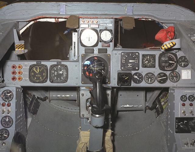 NASA image: M2-F3 cockpit instrument panel