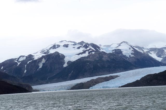 NASA image: Glacier Grey view from Lago Grey (Grey Lake), photographed during NASA's AirSAR 2004 campaign in Chile