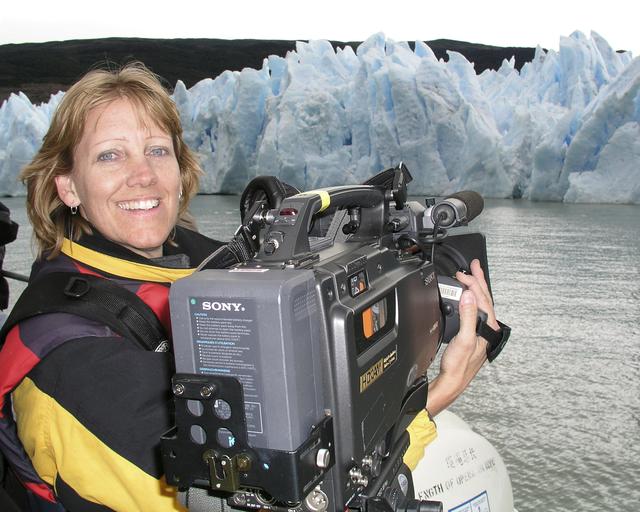 NASA image: NASA Dryden's Lori Losey was named NASA's 2004 Videographer of the Year in part for her camera work during NASA's AirSAR 2004 science mission in Chile.