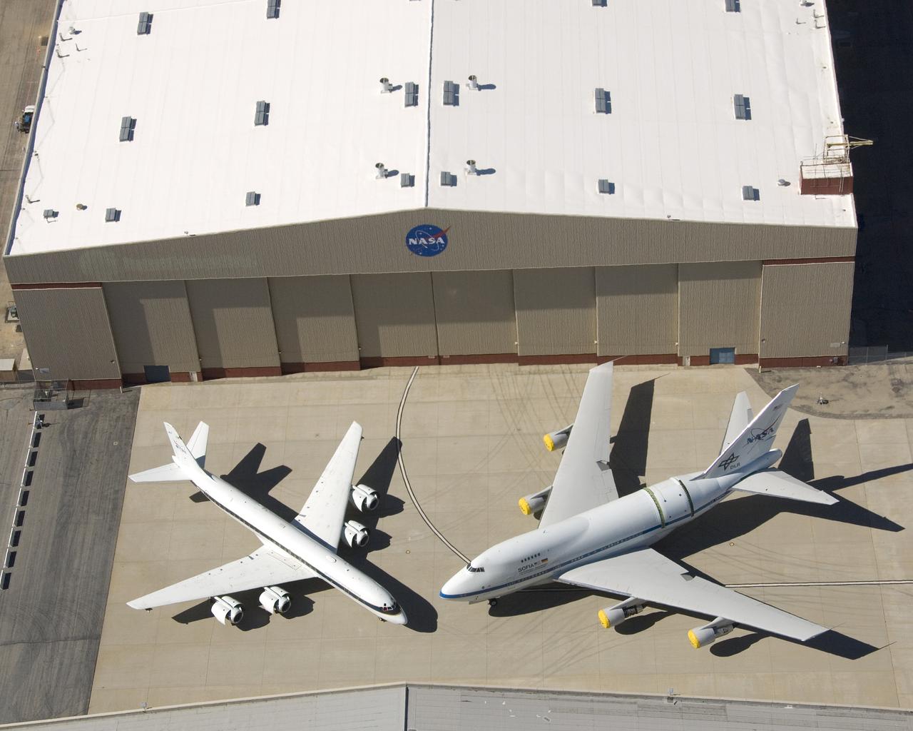 Dryden Aircraft Operations Facility - aircraft fleet on ramp