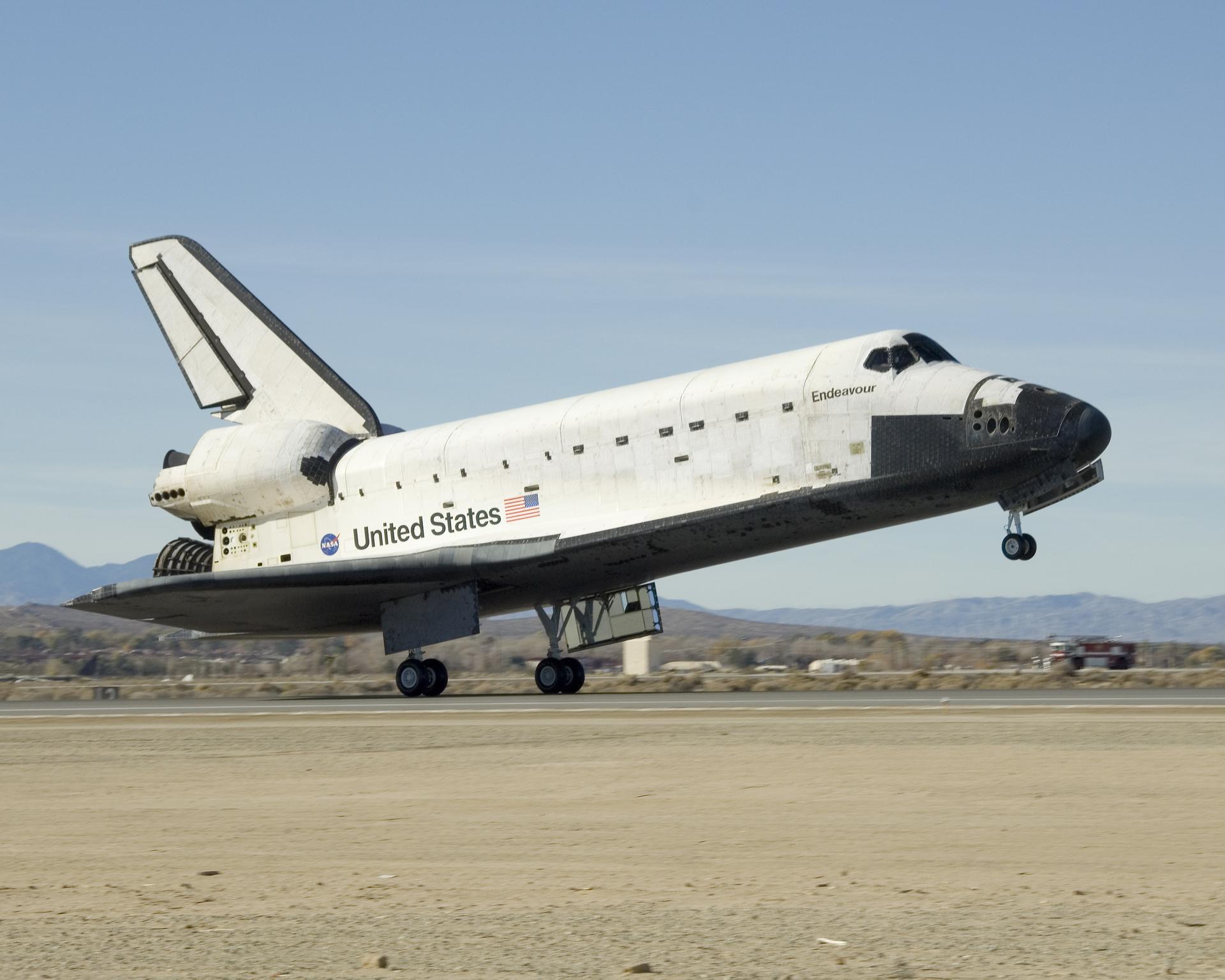 Space Shuttle Endeavour lands at Edwards Air Force Base, ending mission STS-126