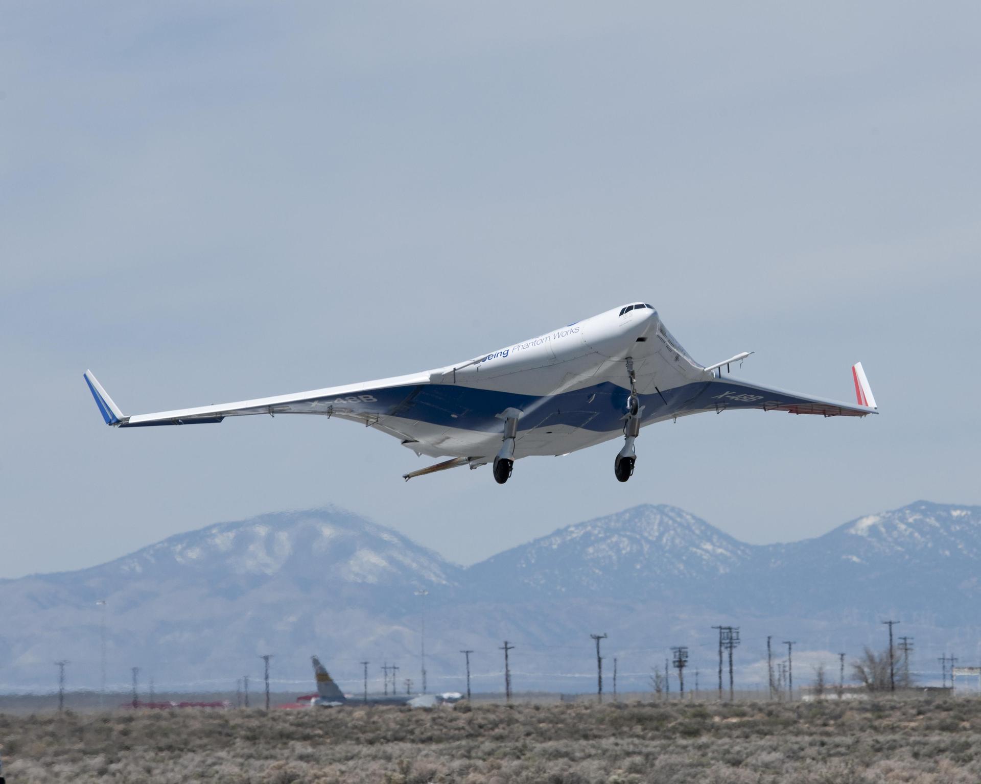 A joint NASA/Boeing team completed the first phase of flight tests on the unique X-48B Blended Wing Body aircraft at NASA's Dryden Flight Research Center at Edwards, CA. The team completed the 80th and last flight of the project's first phase on March 19, 2010.