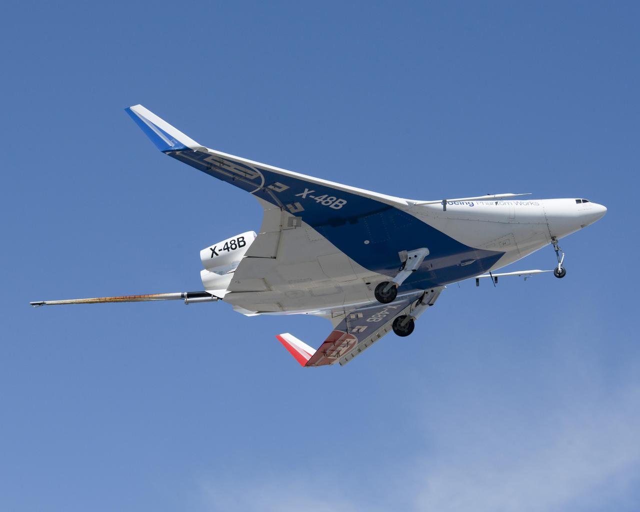 A joint NASA/Boeing team completed the first phase of flight tests on the unique X-48B Blended Wing Body aircraft at NASA's Dryden Flight Research Center at Edwards, CA. The team completed the 80th and last flight of the project's first phase on March 19, 2010.