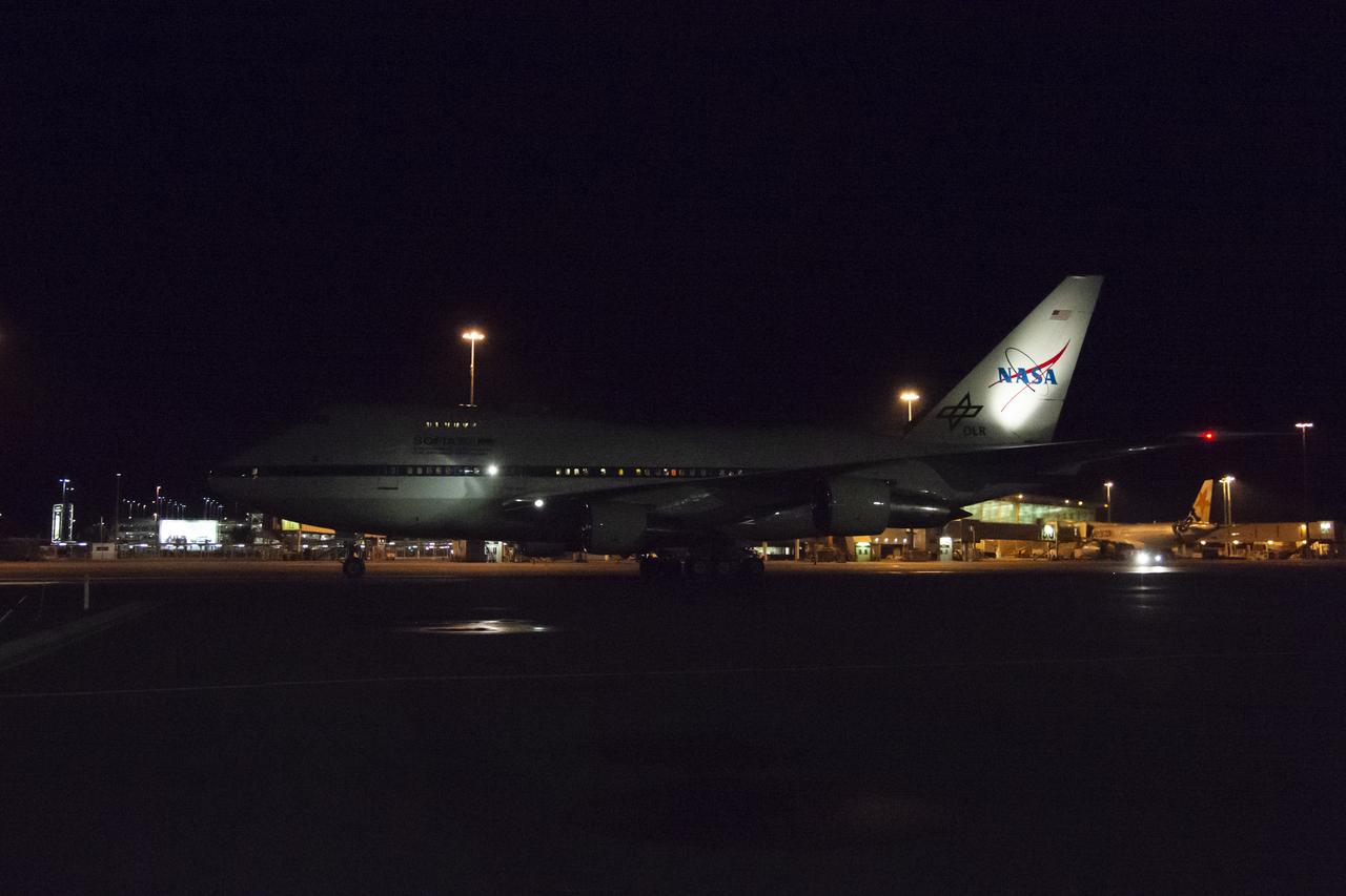 SOFIA at nighttime in New Zealand.