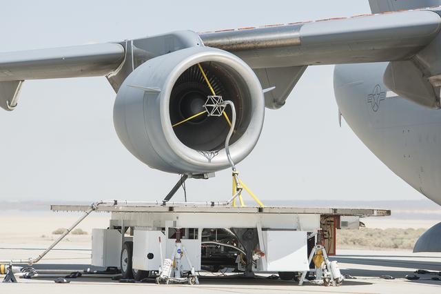 NASA image: NASA Studying Volcanic Ash Engine Test Results