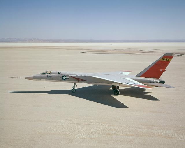 NASA image: A-5A on lakebed.