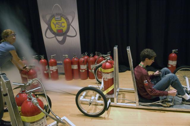 Young Scientist Challenge YSC was held at Goddard on October 5, 2008 sponsored by 3M company. It gave students the opportunity to demonstrate their scientific and engineering skills with challenges.