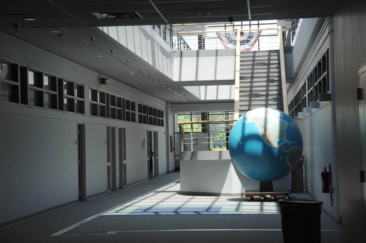 The atrium in Building 28 at NASA's Goddard Space Flight Center in Greenbelt, Md.