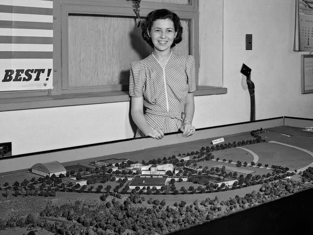 NASA image: Model of the NACA's Aircraft Engine Research Laboratory during its Construction