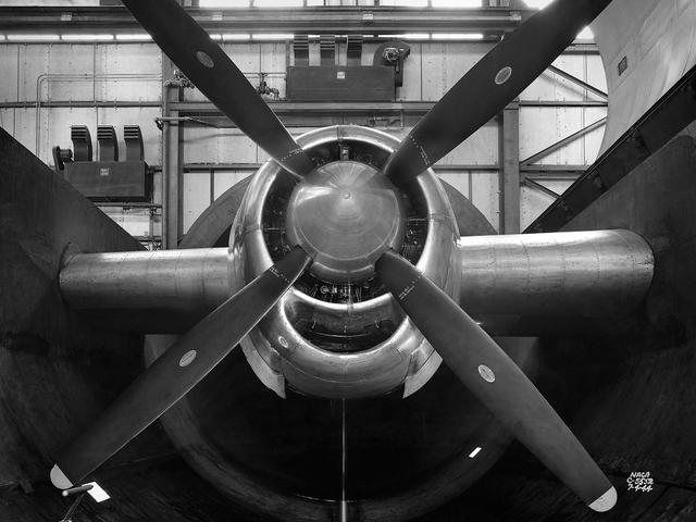 NASA image: B-29 Superfortress Engine in the Altitude Wind Tunnel