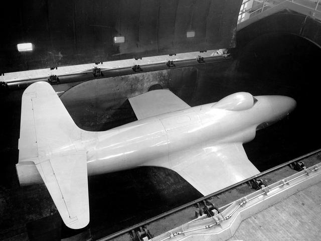 NASA image: Lockheed P–38J Lightning at the Aircraft Engine Research Laboratory