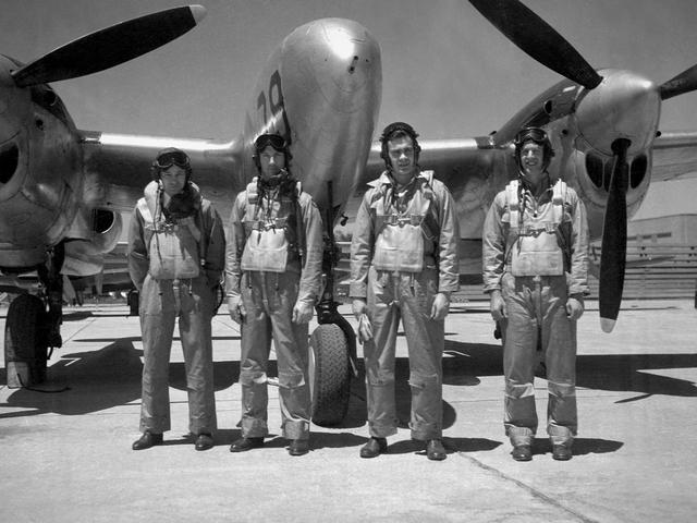 NASA image: NACA Pilots at the Aircraft Engine Research Laboratory
