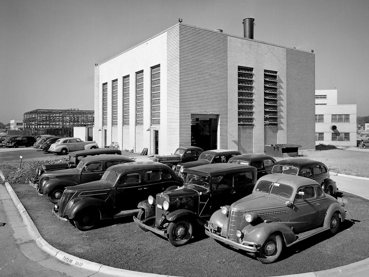 The Steam Plant at the National Advisory Committee for Aeronautics (NACA) Aircraft Engine Research Laboratory supplies steam to the major test facilities and office buildings. Steam is used for the Icing Research Tunnel's spray system and the Engine Research Building’s desiccant air dryers. In addition, its five boilers supply heat to various buildings and the cafeteria. Schirmer-Schneider Company built the $141,000 facility in the fall of 1942, and it has been in operation ever since.