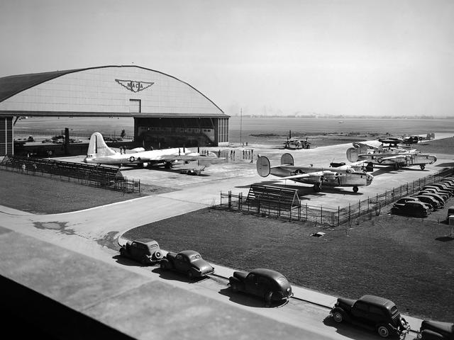 NASA image: Aircraft Fleet on the Tarmac at the Lewis Flight Propulsion Laboratory