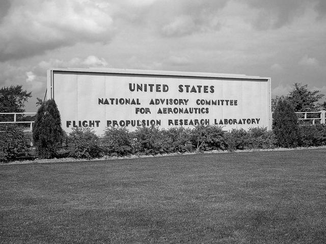 NASA image: Entrance to the NACA's Flight Propulsion Research Laboratory