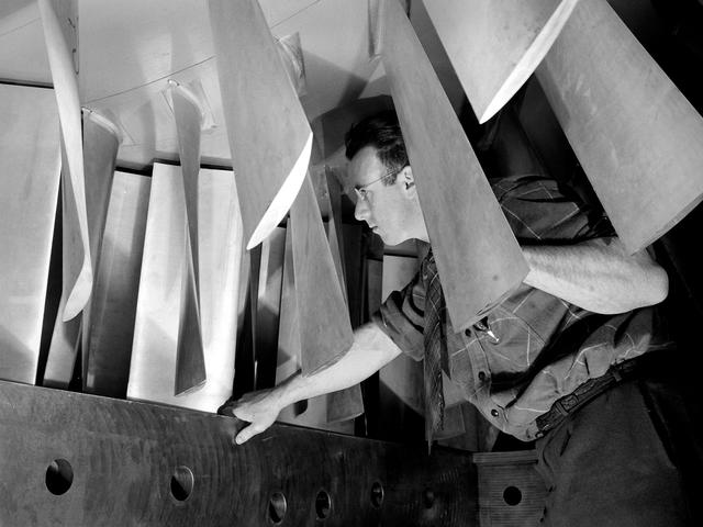 NASA image: Compressor Stage in the 8- by 6-Foot Supersonic Wind Tunnel