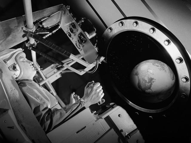 Artistic View of Mercury Astronaut Training