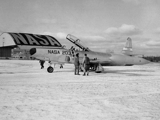 NASA image: Lockheed F-94B Starfire at the NASA Lewis Research Center