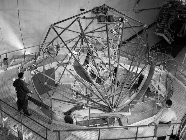 NASA image: Multi-Axis Space Inertia Test Facility inside the Altitude Wind Tunnel