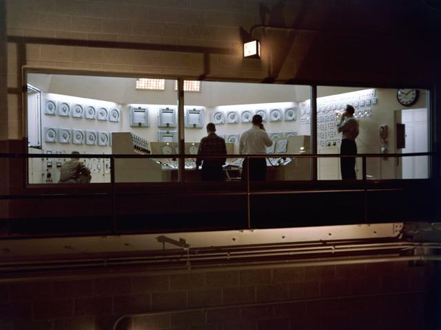 NASA image: Plum Brook Reactor Facility Control Room during Facility Startup