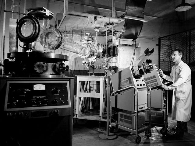 NASA image: NASA Researcher with a Coaxial Plasma Gun