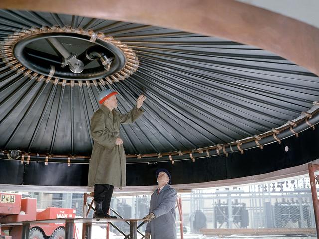 NASA image: Inspection of the Vacuum Chamber Dome at the Space Power Chambers