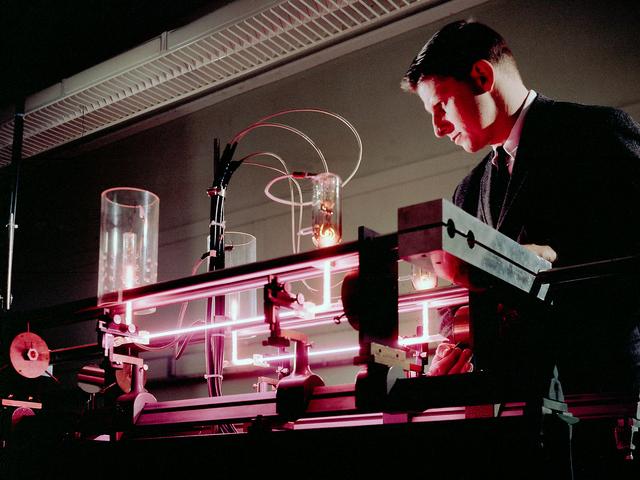 Gas Laser Interferometer in the Electric Conversion Laboratory