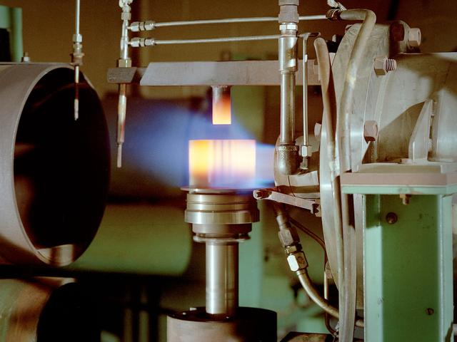 NASA image: Burner Rig in the Material and Stresses Building