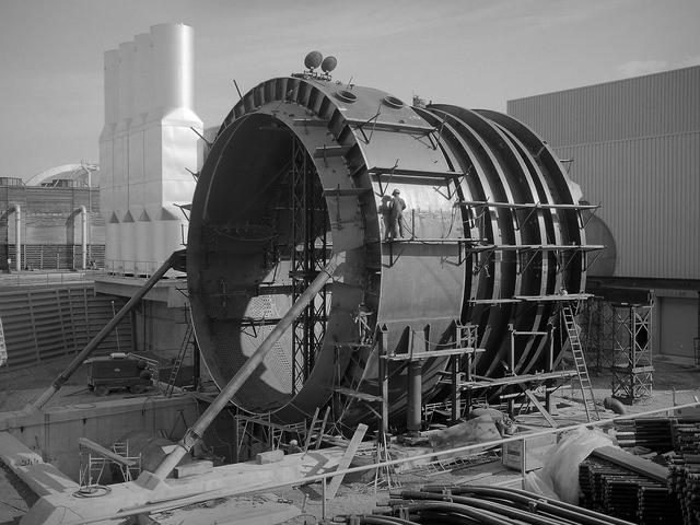 NASA image: Construction of Cooler for New Propulsion Systems Laboratory Test Cells