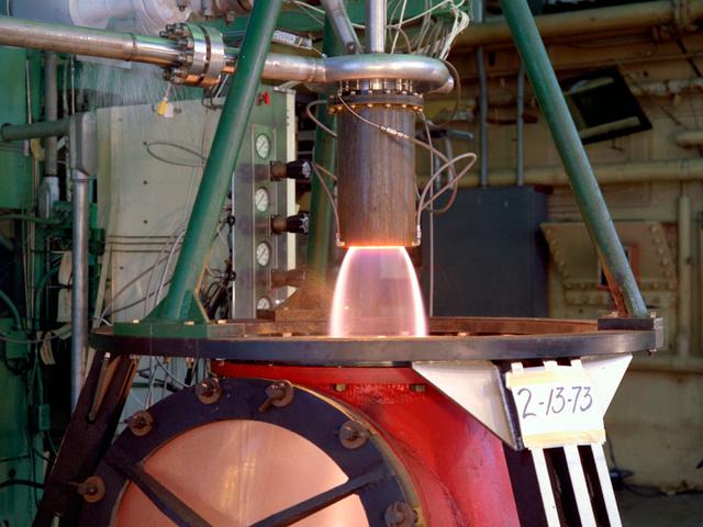 NASA image: Test Stand at the Rocket Engine Test Facility