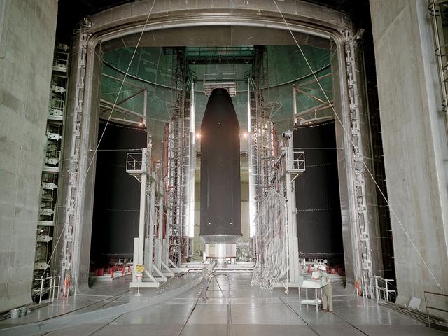 NASA image: Centaur Standard Shroud Test in the Space Power Facility