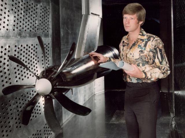NASA image: Turboprop Model in the 8- by 6-Foot Supersonic Wind Tunnel